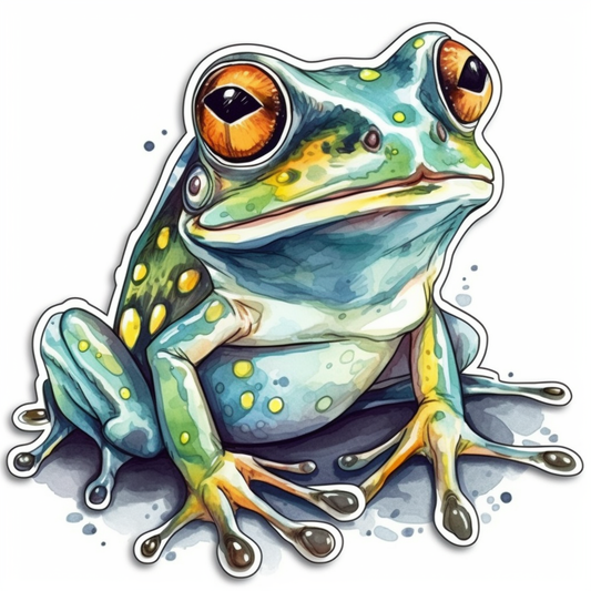 Frog Vinyl Decal Sticker for Car, Laptop, Tumbler and more # 006476