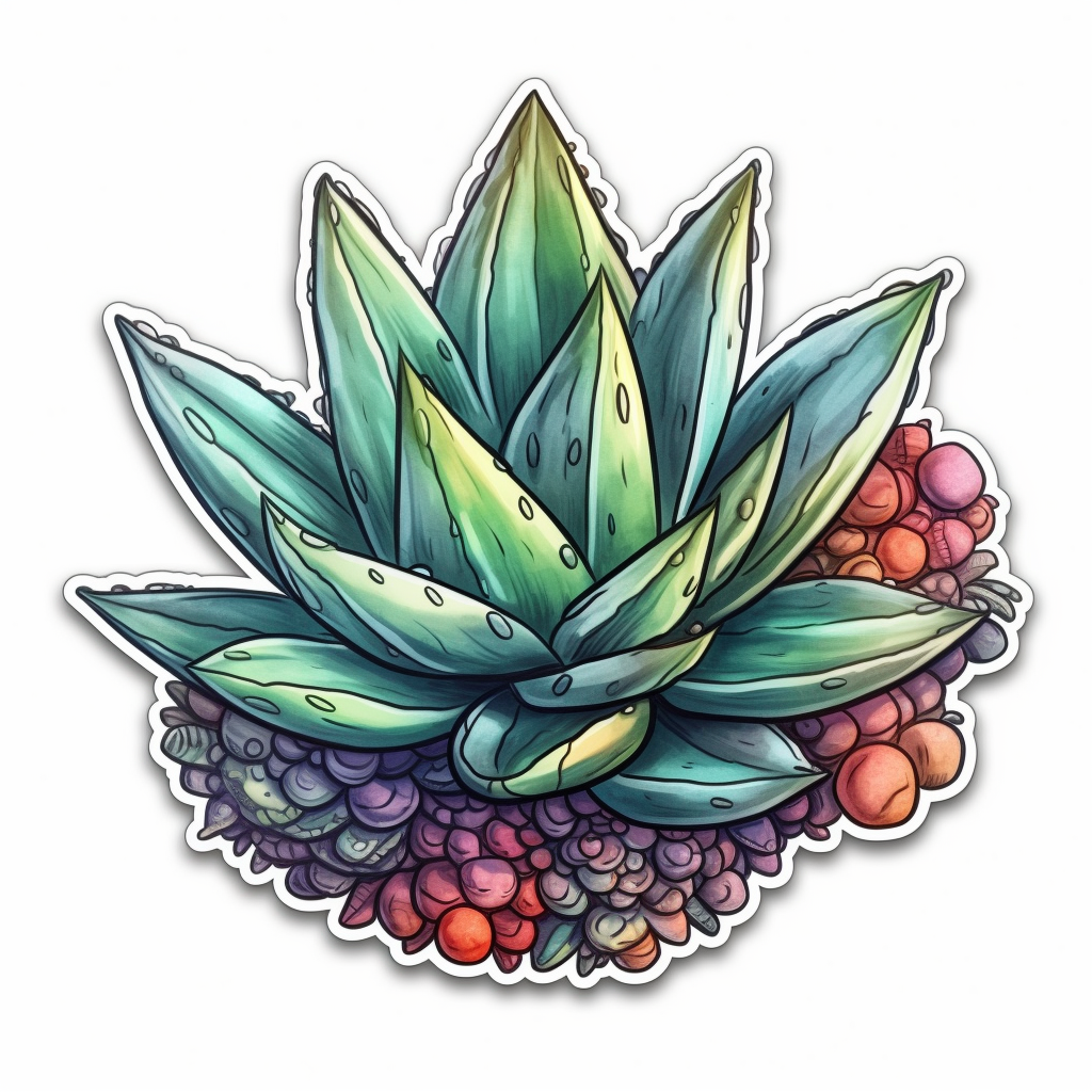 Gasteria Succulent Vinyl Decal Sticker for Car, Laptop, Tumbler and more # 006626