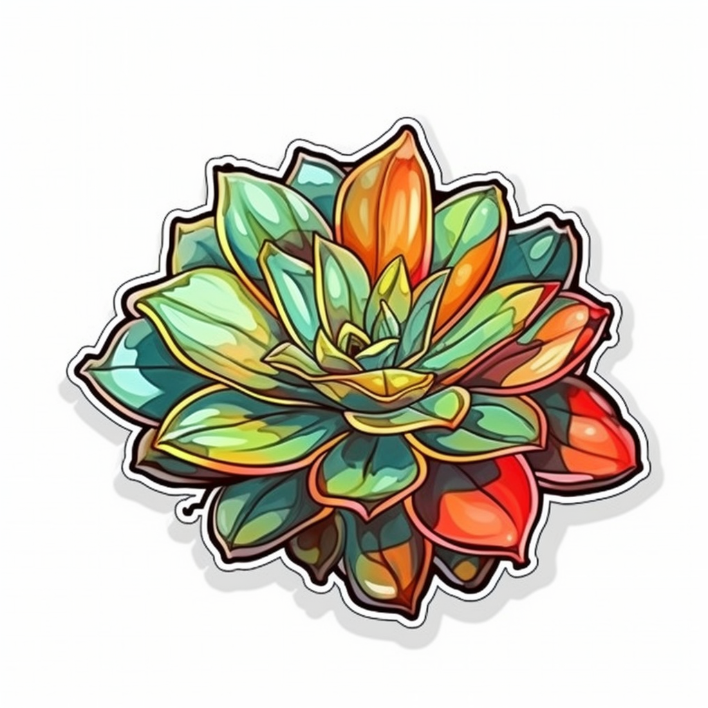 Gasteria Succulent Vinyl Decal Sticker for Car, Laptop, Tumbler and more # 006602