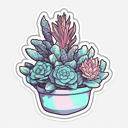 Gasteria Succulent Vinyl Decal Sticker for Car, Laptop, Tumbler and more # 006657