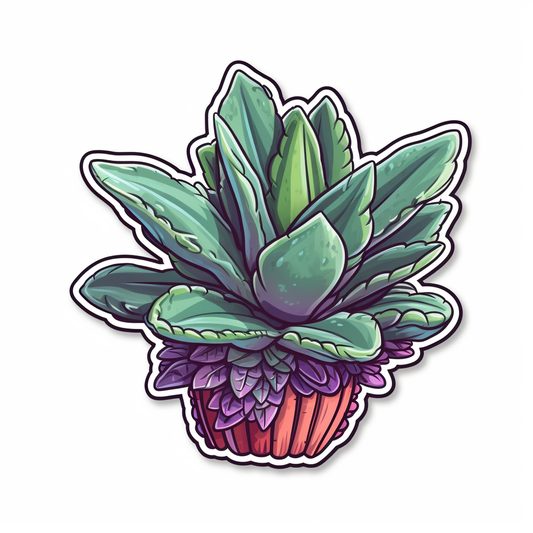 Gasteria Succulent Vinyl Decal Sticker for Car, Laptop, Tumbler and more # 006643