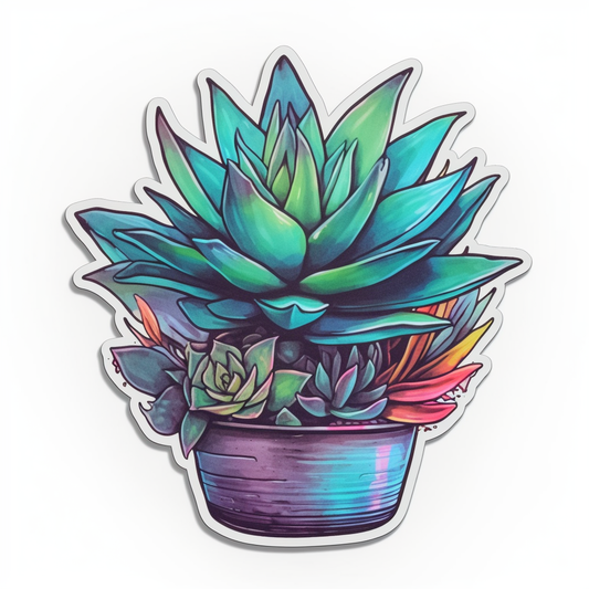 Gasteria Succulent Vinyl Decal Sticker for Car, Laptop, Tumbler and more # 006623