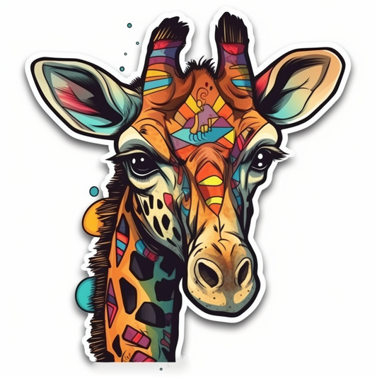 Giraffe Vinyl Decal Sticker for Car, Laptop, Tumbler and more # 001758