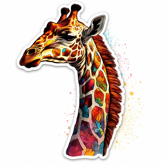 Giraffe Vinyl Decal Sticker for Car, Laptop, Tumbler and more # 001760
