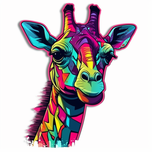 Giraffe Vinyl Decal Sticker for Car, Laptop, Tumbler and more # 001764