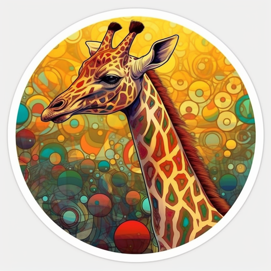 Giraffe Vinyl Decal Sticker for Car, Laptop, Tumbler and more # 001773