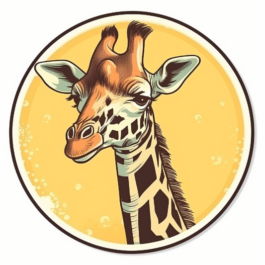 Giraffe Vinyl Decal Sticker for Car, Laptop, Tumbler and more # 001768