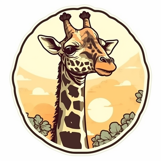 Giraffe Vinyl Decal Sticker for Car, Laptop, Tumbler and more # 001774