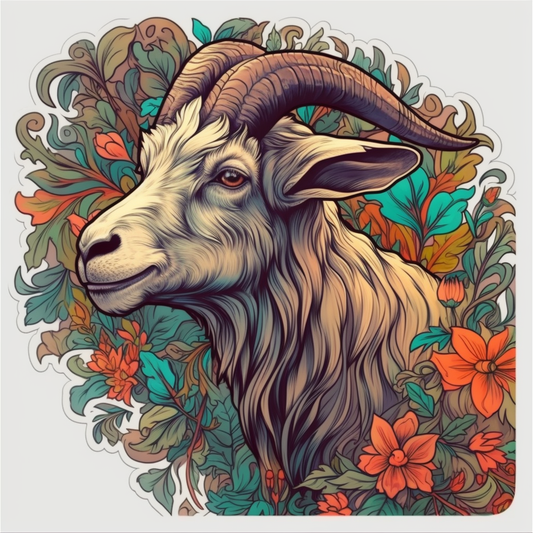 Goat Vinyl Decal Sticker for Car, Laptop, Tumbler and more # 005869