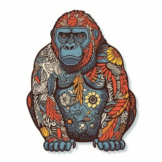 Gorilla Vinyl Decal Sticker for Car, Laptop, Tumbler and more # 00390