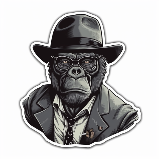 Gorilla Vinyl Decal Sticker for Car, Laptop, Tumbler and more # 00388