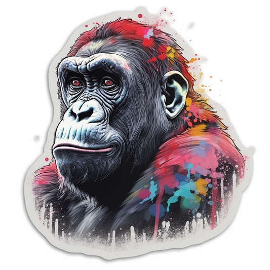 Gorilla Vinyl Decal Sticker for Car, Laptop, Tumbler and more # 00397