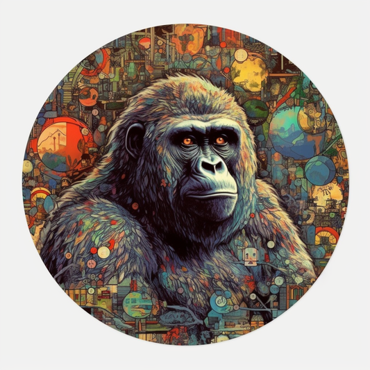 Gorilla Vinyl Decal Sticker for Car, Laptop, Tumbler and more # 00408