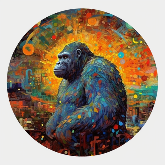 Gorilla Vinyl Decal Sticker for Car, Laptop, Tumbler and more # 00404