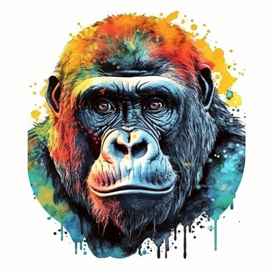 Gorilla Vinyl Decal Sticker for Car, Laptop, Tumbler and more # 00409