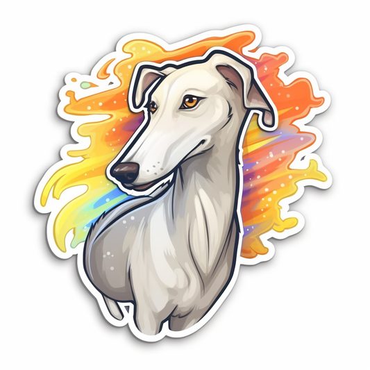 Greyhound Dog Vinyl Decal Sticker for Car, Laptop, Tumbler and more # 007778