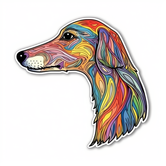 Greyhound Dog Vinyl Decal Sticker for Car, Laptop, Tumbler and more # 007787