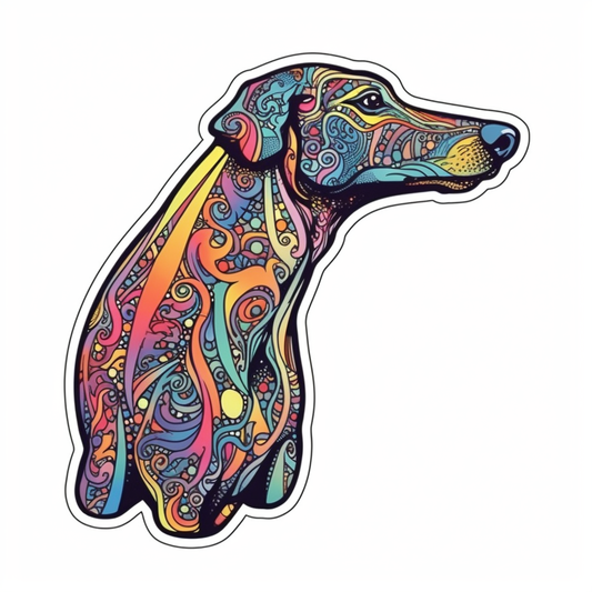 Greyhound Dog Vinyl Decal Sticker for Car, Laptop, Tumbler and more # 007773