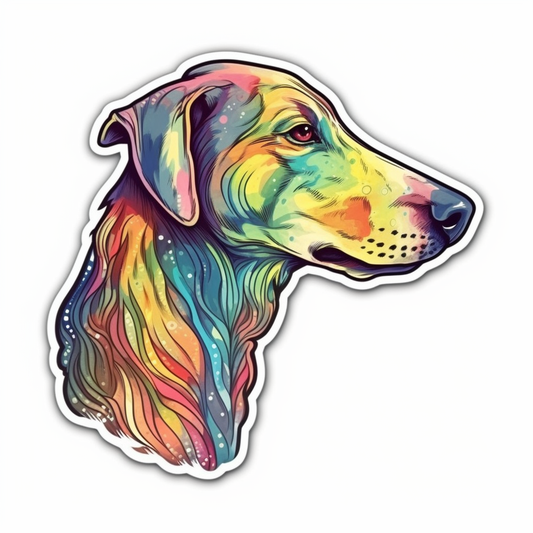 Greyhound Dog Vinyl Decal Sticker for Car, Laptop, Tumbler and more # 007774