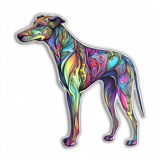 Greyhound Dog Vinyl Decal Sticker for Car, Laptop, Tumbler and more # 007770