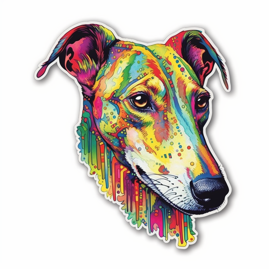 Greyhound Dog Vinyl Decal Sticker for Car, Laptop, Tumbler and more # 007772