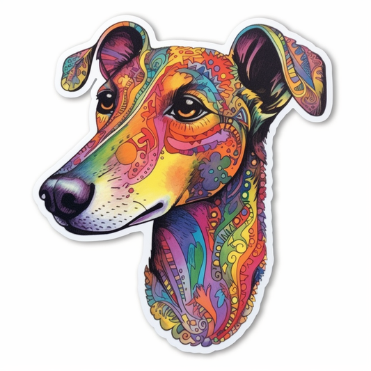 Greyhound Dog Vinyl Decal Sticker for Car, Laptop, Tumbler and more # 007769