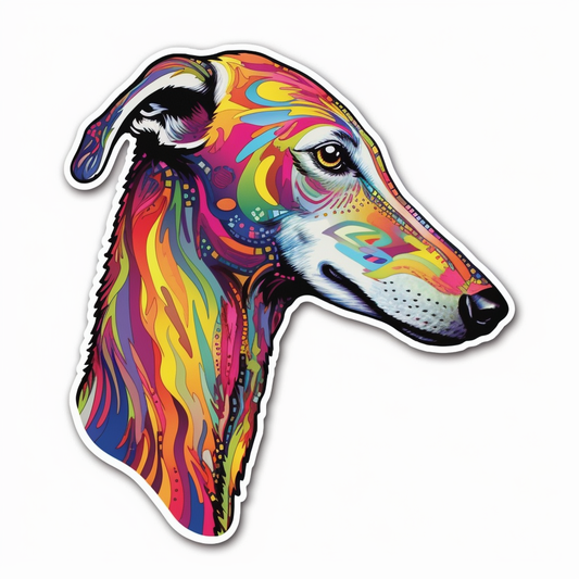 Greyhound Dog Vinyl Decal Sticker for Car, Laptop, Tumbler and more # 007795