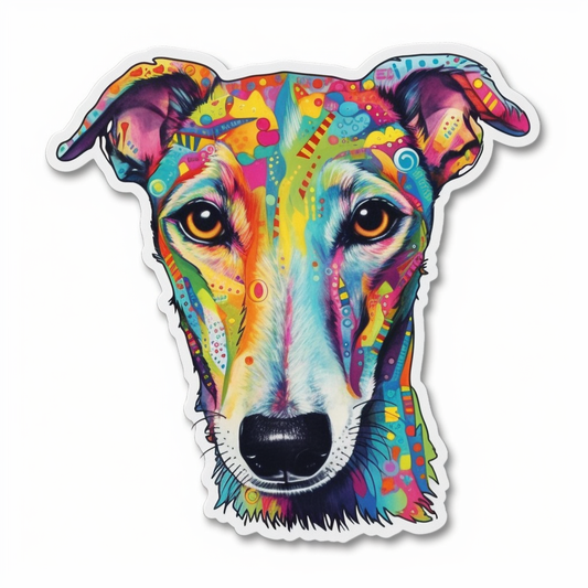 Greyhound Dog Vinyl Decal Sticker for Car, Laptop, Tumbler and more # 007788