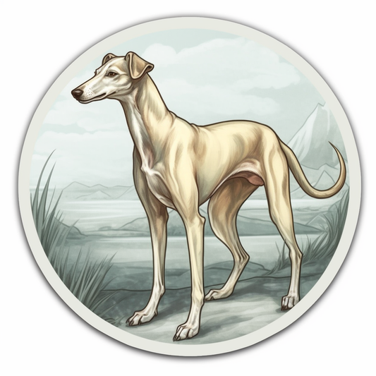 Greyhound Dog Vinyl Decal Sticker for Car, Laptop, Tumbler and more # 007779