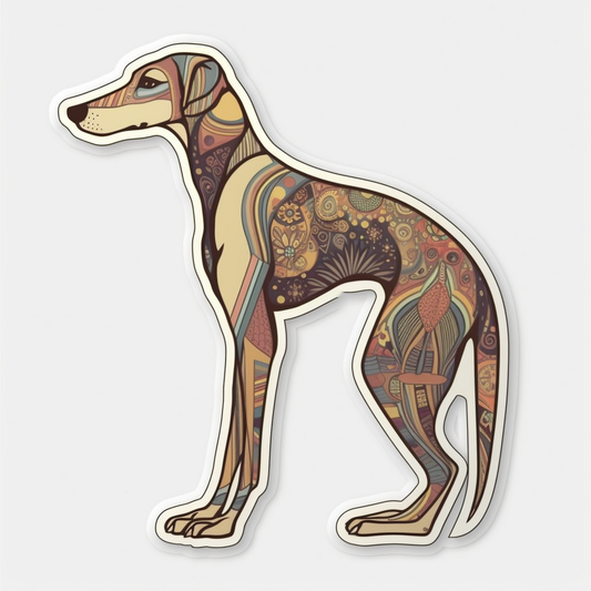 Greyhound Dog Vinyl Decal Sticker for Car, Laptop, Tumbler and more # 007783