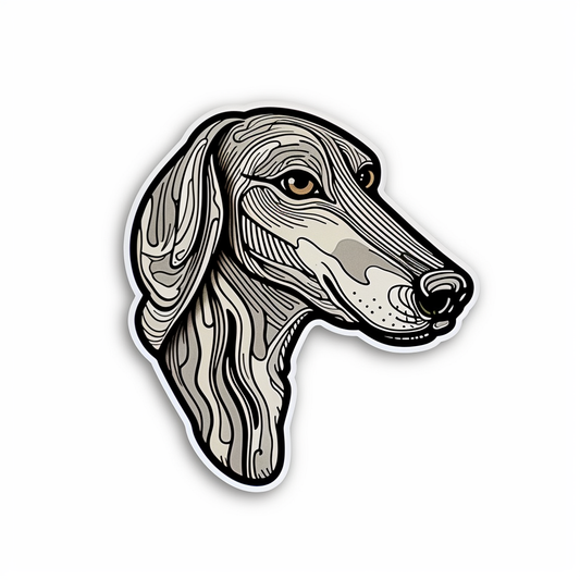 Greyhound Dog Vinyl Decal Sticker for Car, Laptop, Tumbler and more # 007768