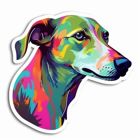 Greyhound Dog Vinyl Decal Sticker for Car, Laptop, Tumbler and more # 007780