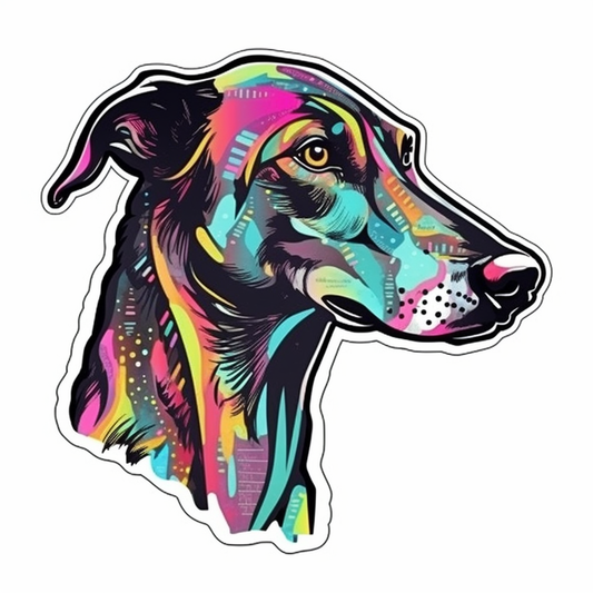 Greyhound Dog Vinyl Decal Sticker for Car, Laptop, Tumbler and more # 007771