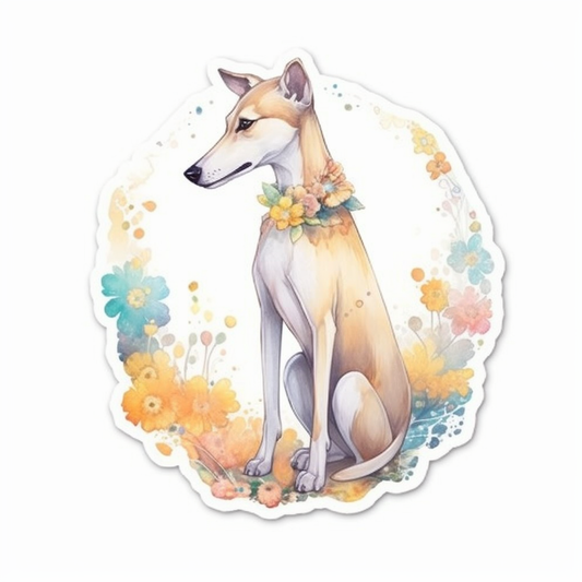 Greyhound Dog Vinyl Decal Sticker for Car, Laptop, Tumbler and more # 007800