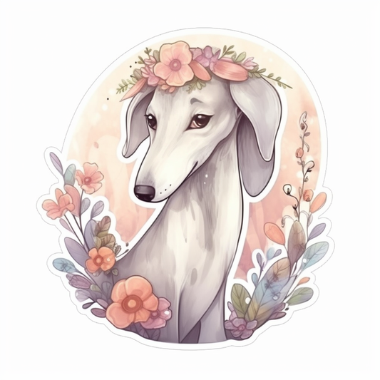 Greyhound Dog Vinyl Decal Sticker for Car, Laptop, Tumbler and more # 007808