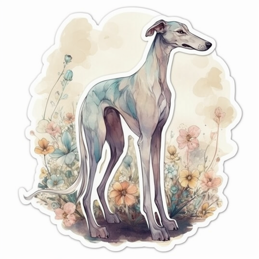 Greyhound Dog Vinyl Decal Sticker for Car, Laptop, Tumbler and more # 007798