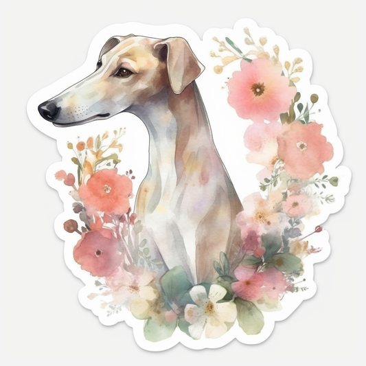 Greyhound Dog Vinyl Decal Sticker for Car, Laptop, Tumbler and more # 007799