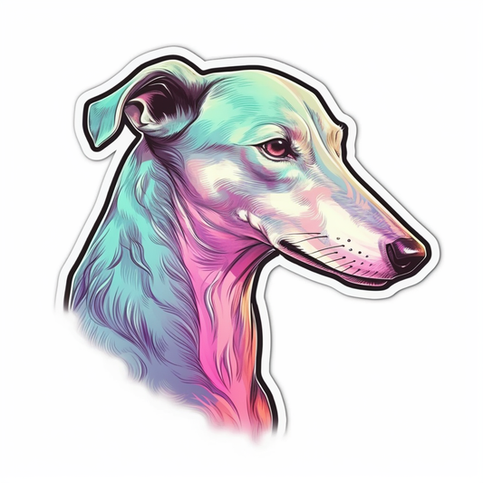 Greyhound Dog Vinyl Decal Sticker for Car, Laptop, Tumbler and more # 007812