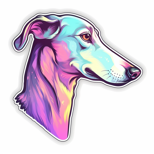Greyhound Dog Vinyl Decal Sticker for Car, Laptop, Tumbler and more # 007801