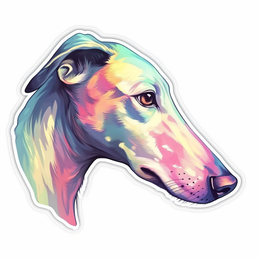 Greyhound Dog Vinyl Decal Sticker for Car, Laptop, Tumbler and more # 007814