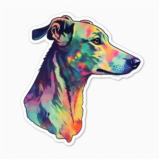 Greyhound Dog Vinyl Decal Sticker for Car, Laptop, Tumbler and more # 007825
