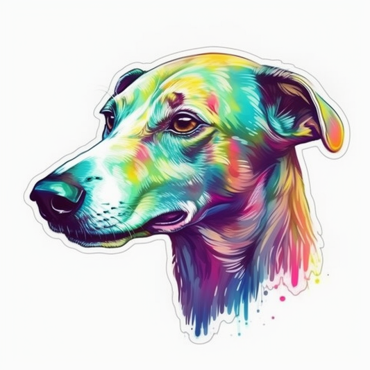 Greyhound Dog Vinyl Decal Sticker for Car, Laptop, Tumbler and more # 007804