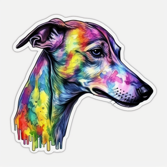 Greyhound Dog Vinyl Decal Sticker for Car, Laptop, Tumbler and more # 007807