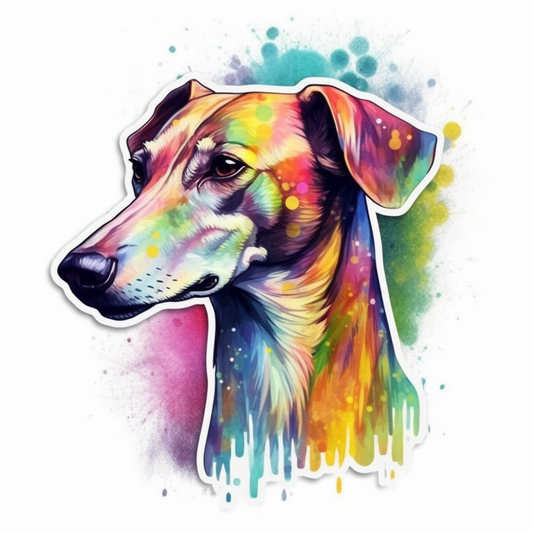Greyhound Dog Vinyl Decal Sticker for Car, Laptop, Tumbler and more # 007821
