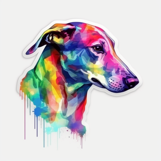 Greyhound Dog Vinyl Decal Sticker for Car, Laptop, Tumbler and more # 007819