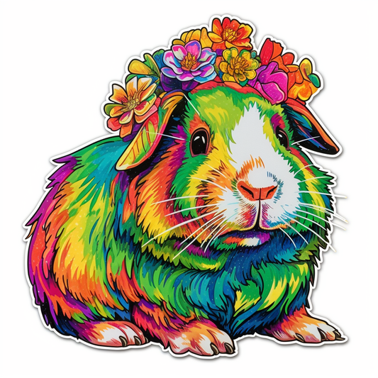 Guinea Pig Vinyl Decal Sticker for Car, Laptop, Tumbler and more # 005583