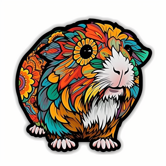 Guinea Pig Vinyl Decal Sticker for Car, Laptop, Tumbler and more # 005550