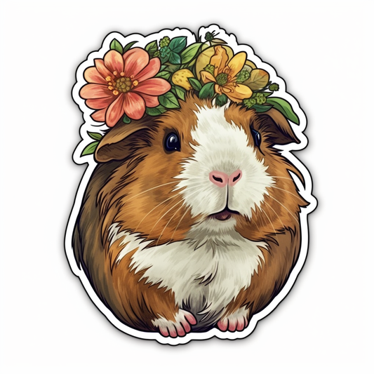 Guinea Pig Vinyl Decal Sticker for Car, Laptop, Tumbler and more # 005577