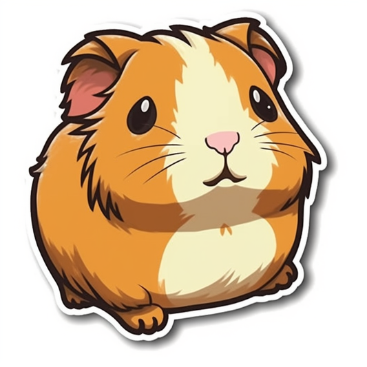 Guinea Pig Vinyl Decal Sticker for Car, Laptop, Tumbler and more # 005587