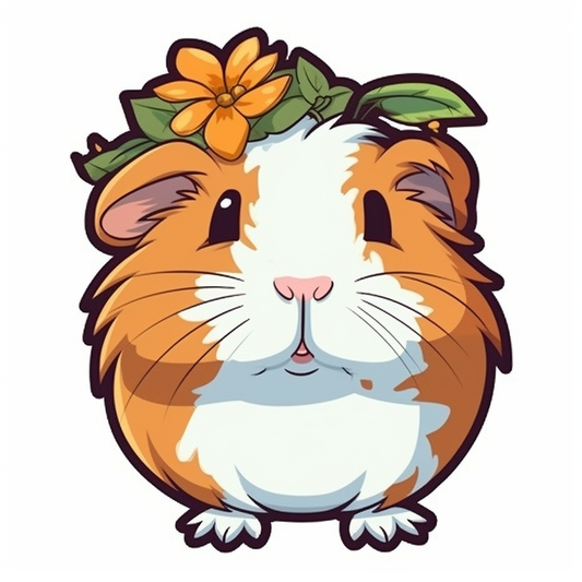 Guinea Pig Vinyl Decal Sticker for Car, Laptop, Tumbler and more # 005592